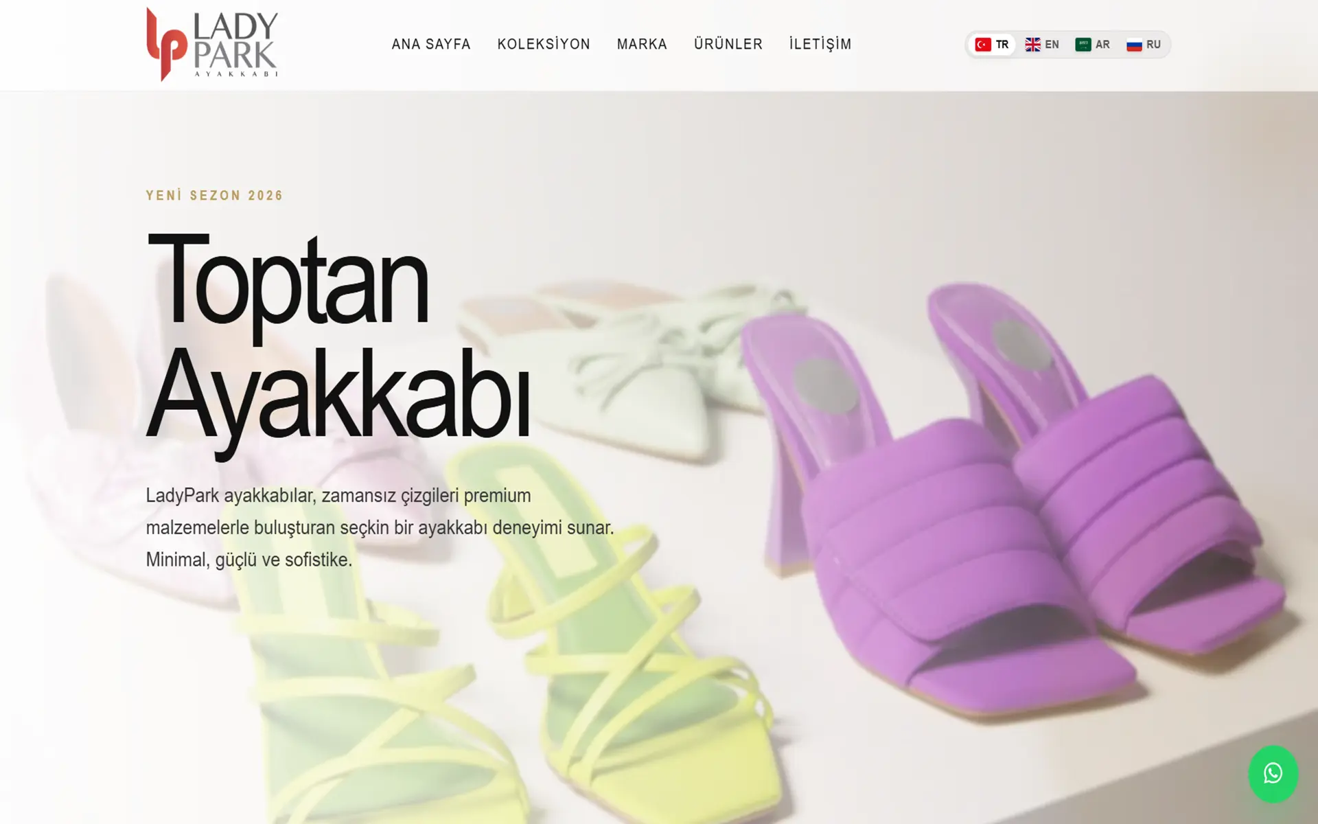 LadyPark Web Tasarım Mockup